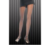 Flapper Girl 20s Rhinestone Fishnet Tights