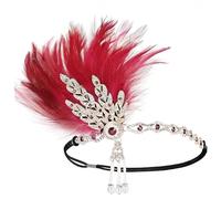 Flapper Headband 1920s Headpiece for Women 1920s Headpiece for Women with Crystal and Pearl Vintage Art Deco Hair Accessory for Jazz Age Party