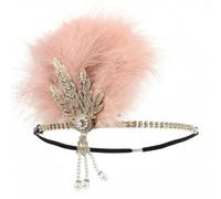 Flapper Headband, Pearl Accents, Black, One Size | Flapper Headpiece, for Women, Harlem Nights Events, One Size Fits Most