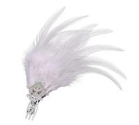 Flapper Headpiece, Headdress with Rhinestone, Roaring 20s Hair Accessory for Costume Parties, Weddings, Theater, Dance, Photography, Burlesque, New Year's Eve Gala & Community Theater