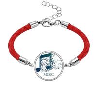 Flappg Blue Music Mim White Lucky Red String Bracelet Rope Bracelet Handmade