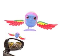 Flapping Bird Car Ornament - 3D Printed Wind-Powered Auto Decoration, Exterior Rearview Mirror Decor | Fun Car Accessory for Owners, Drivers, Women, Men, Daily Commute, Road Trips, Long Drives, Truck,