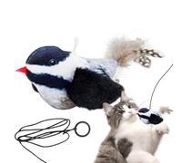 Flapping Bird Cat Toy, Chirping Cat Catnip Toy, Vivid Bird Chirp Tweet, Indoor Kitty Kitten Exercise Toys, Rechargeable Touch Activated Kitten Toy