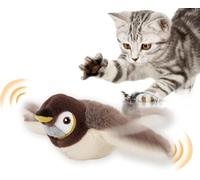 Flapping Bird Cat Toy - Electric Flappy chase Flying Bird Cats Toys For Indoor Cats, Interactive Simulated Chirping Birds Cat Toy Flapping Wings