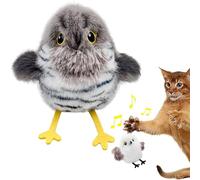 Flapping Bird Cat Toy, Interactive Cat Toys, Rechargeable Automatic Flapping Wings, Imitate The Sound of Birds Chase Cat Toy for Indoor Cats (A)
