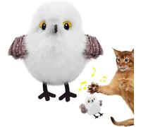 Flapping Bird Cat Toy, Interactive Cat Toys, Rechargeable Automatic Flapping Wings, Imitate The Sound of Birds Chase Cat Toy for Indoor Cats (B)