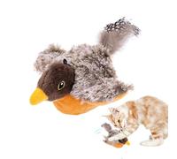 Flapping Bird Cat Toy - Touch Activated Interactive Teaser, Moving Wings Kitten Toy, USB Rechargeable Chirping Bird, Realistic Flying Prey Simulation, Indoor Exercise Supply, Motion Sensor Single Unit