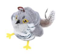 Flapping Bird Cat Toy USB Rechargeable Plush Chirping Bird Catnip Toy, Interactive Cat Exercise to Keep Your Active, Hangable Simulation Kitten with Catnip (Cuckoo(Vibration Sensor Flapping