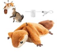 Flapping Bird Toy - Smart Interactive Flying Motion, Chirping Sound Cat Toy, Soft Texture, Battery Powered Moving Bird | Active Jumping Cat Entertainment, Perfect for Indoor Adult Cats