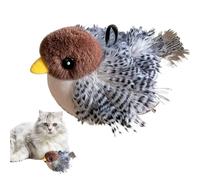 Flappy Bird Cat Toy -, 15.12 x 5.12 x 2.56 inches, Bird Toy with Flapping Wings, Motion Sensor | Bite Resistant Interactive Cat Toy, Folding Bird Toy for Indoor Cats, Da