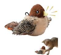 Flappy Bird Cat Toy, Bird Toy for Cats, Cat Bird Toy Flapping, Chirping Bird Cat Toy, Interactive Toys for Cats, Budgie Toys, Simulated Chirping Bird for Cat Exercises (Little sparrows)