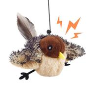 Flappy Bird Cat Toy | Cute Flapping Wings Bird Toy for Cats - Interactive Kitten Exercise Toy, Touch Activated Catnip Toys, Sandpiper Chirp Tweet for All Breeds Cat