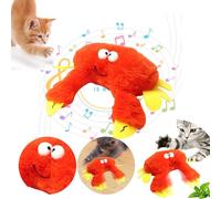 Flappy Bird Cat Toy, Simulated Flying Bird Interactive Cat Toy for Indoor Cats, Flapping Bird Cat Toy, Automatic Flapping Wings Sparrow Catnip Toys, Flappy Bird Toy for Cats to Bite (Crabs)