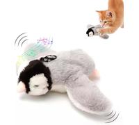 Flappy Chase Cat Toy, Flappy Chase Bird Cat Toy, Interactive Flapping Bird Cat Toy, Chirping Bird Cat Toy Flapping Wings, Flying Interactive Simulation Electric Sparrow Shaking Bird Toy for Cats