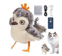 Flappy Chases Bird Cat Toy, Flying Flapping Bird Cat Toy With Catnip, Simulated Chirping Bird Cat Toy With Flapping Wings, Interactive Cat Toys For Indoor Cats, Electric Shaking Bird Kitten Toys(A)