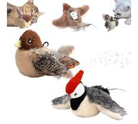 Flappychase - Flappy Chase Cat Toy, Flappychase Interactive Cat Toy, Flappy Chase Brid With Catnip, Chirping Bird Cat Toy Flapping Wings, Chirping Bird Cat Toy Flapping Wings 3 Modes (A+D 2 Pcs)