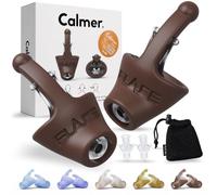 Flare Audio Calmer Extra Mini | Noise Reducing Ear Plugs Alternative | Softens Harsh Sound, -10dB Noise Reduction, Clear Conversations, Dark, Mini Size, Soft Silicone, Resin Filter