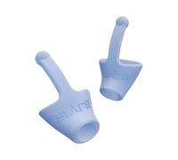 Flare Audio Calmer | Noise Reduction Ear Plugs Alternative | Silicone Reusable Ear Plugs for Noise Sensitivity, Focus and Travel | Noise Reducing Ear Plugs Substitute (Mini, Soft Blue)