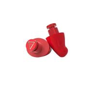 Flare Earshade - Earplugs - Block Sound - Aerospace Aluminium & Super Soft Memory Foam - Red