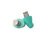 Flare Earshade Pro - Earplugs - Block Sound - Aerospace Titanium & Super Soft Memory Foam - Green