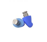 Flare Earshade Pro - Earplugs - Block Sound - Aerospace Titanium & Super Soft Memory Foam - Blue