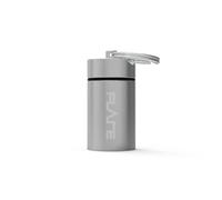 Flare Audio Large Capsule Silver - Tough Lightweight Aluminium, Water-Proof, Keychain