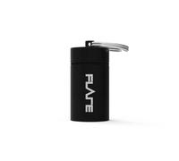 FLARE AUDIO Premium Earplug Keychain Case, Waterproof Aluminium Storage Capsule for Reusable Earplugs, Compatible with Calmer, Isolate and Sleeep, Size Large, Black
