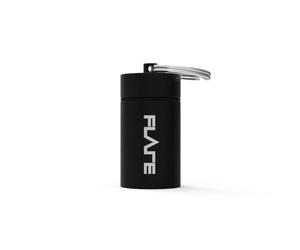 FLARE AUDIO Premium Earplug Keychain Case, Waterproof Aluminium Storage Capsule for Reusable Earplugs, Compatible with Calmer, Isolate and Sleeep, Size Large, Black