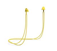Flare Calmer Kids Secure - Ear Plugs Alternative - Reduce Annoying Noises Without Blocking Sound - Soft Reusable Flexible Silicone with Built-in Lanyard (Yellow, Kids)