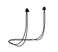 Flare Calmer Secure Mini - Small Ear Plugs Alternative - Reduce Annoying Noises Without Blocking Sound - Soft Reusable Flexible Silicone with Built-in Lanyard - Black