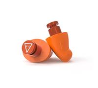 Flare Earshade - Earplugs - Block Sound - Aerospace Aluminium & Super Soft Memory Foam - Orange
