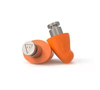 Flare Earshade Pro - Earplugs - Block Sound - Aerospace Titanium & Super Soft Memory Foam - Orange