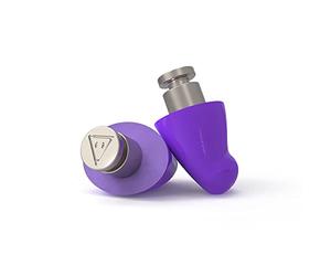 Flare Earshade Pro - Earplugs - Block Sound - Aerospace Titanium & Super Soft Memory Foam - Violet