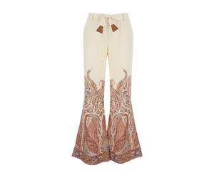 Flare Pant in Multicolour, female, Zimmermann, Wide Trousers, Multicolor, M, Trousers M