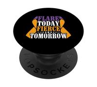 Flare Today Fierce Tomorrow - Psoriasis Awareness PopSockets Adhesive PopGrip