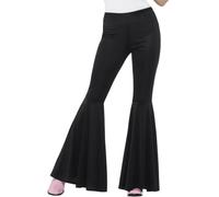 Flared Black Trousers Ladies 60s 70s Fancy Dress Costume Adults Disco