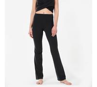 Flared Dynamic Yoga Bottoms Premium - Black