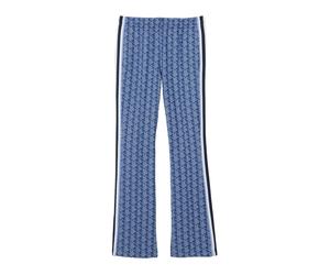 Flared Monogram Joggers - female - Lacoste - Wide Trousers - Blue - M - Trousers M