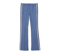 Flared Monogram Joggers - female - Lacoste - Wide Trousers - Blue - XS - Trousers XS