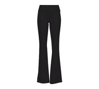 Flared Trousers For Women UK Elasticated High Waist Bootcut Pants Solid Color Bootleg Trousers Stretchy Skinny Yoga Pants Lightweight Pull On Casual Bottoms Bell Bottoms Workout Outdoor Streetwear