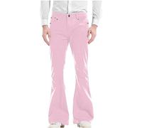 Flared Trousers Men 70'S - Mens Stretch Dress Pants Slim Fit Flared Pants Retro Flared Trousers Stretch Fit Classic Comfort Flared Pants Relaxed Retro 60S 70S Trousers Fashion Suit Pants
