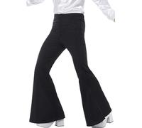 Black Flared Trousers Mens Medium