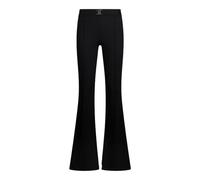 Flared Trousers with Logo Belt - female - Liu Jo - Wide Trousers - Black - XL - Trousers XL