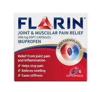 FLARIN Joint & Muscular Pain Relief 200 MG Soft Capsules 6 Pack