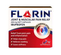 Flarin Joint & Muscular Pain Relief 200mg Soft 12 Capsules