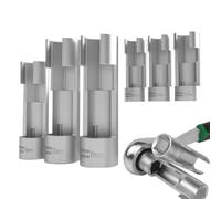 Flaring Nut Socket Set, Drive Line Socket Set Metric 10-19mm Socket Set for Injector Oil Socket 6 Piece Oil Pipe Separator Tool Set V