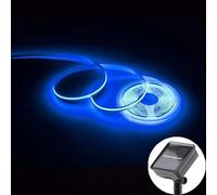 Flarion Outdoor Solar LED Strip Lights, 3m 90 LED Flexible Light Strip Waterproof 8 Modes Outdoor Decorative Rope Lights for Balcony Patio Railing Corridor (Blue)