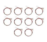 Flaroey 10 Sets of 6pcs Pure Copper Strings for Classical Guitar and Ukulele Strings Guitar Parts Accessories Colored String