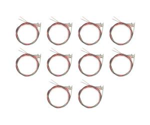 Flaroey 10 Sets of 6pcs Pure Copper Strings for Classical Guitar and Ukulele Strings Guitar Parts Accessories Colored String