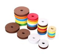 Flaroey 100PCS Round Spools Foam Big Spool Fishing Reel Spool Fishing Spools Fishing Tackle Random Color Foam 6.8CM